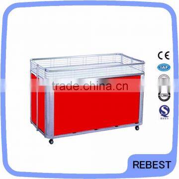 Supermarket metal folding sales promotion table