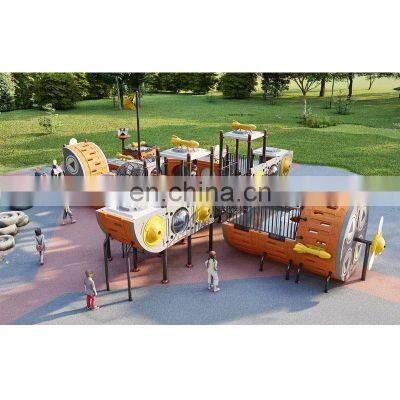 Stainless Steel Slide Kids Playhouse Wooden With Outdoor Wood Cubby House Non-Standard Customization