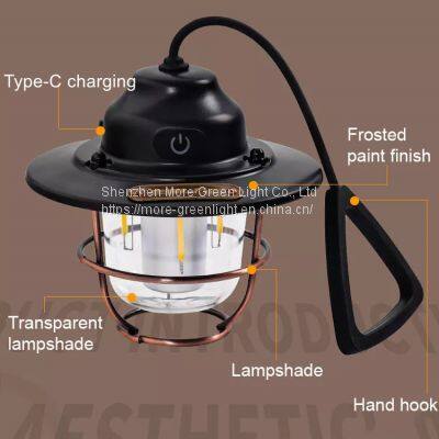 Portable Lanterns Emergency Lights Solar LED Camping Light Rechargeable Bulb For Outdoor Tent Lamp photo-3