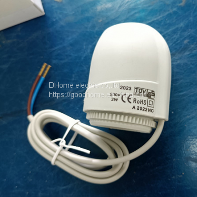 Water floor heating electric actuator water distributor constant temperature switch