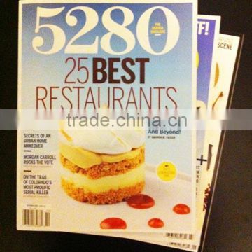 wholesale top quality low cost glossy art paper cmyk magazine printing service