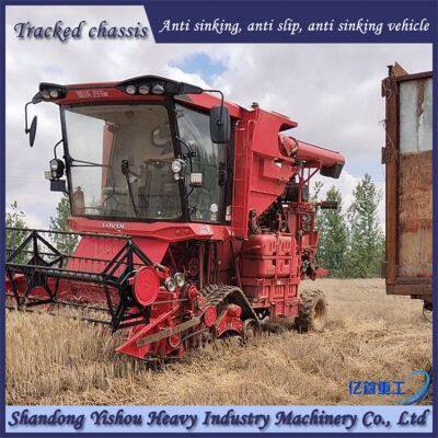 Customized Anti Sinking Triangular Track Harvester for Mud Ground to Prevent Vehicle Sinking photo-2