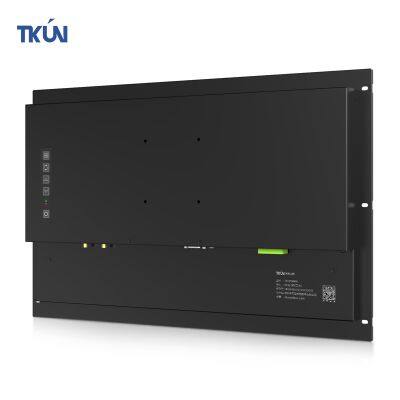 TKUN High Resolution Touch Screen Monitor 1366*768 Resistive Touchscreen Industrial Monitor With HD VGA DC12-36V photo-2