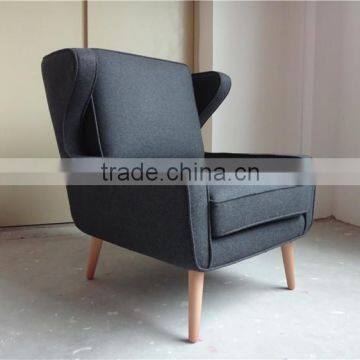 Hot sale fiberglas with wooden legs cooper chair