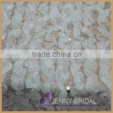 TR014C Wholesale Cheap Modern White Sequin Wedding Table Runner photo-3