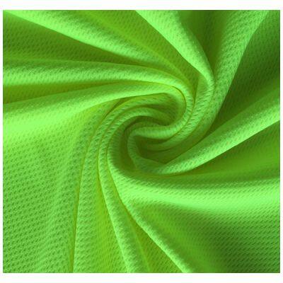 100% Polyester DTY Yellow Wicking Dry Bird Eye Mesh Fabric - Ultimate Performance Sportswear Solution