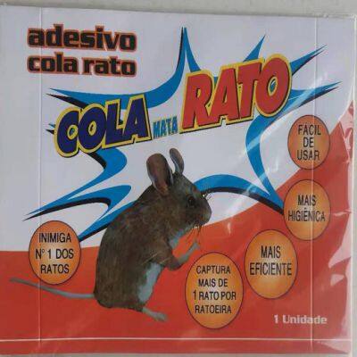 Strong Adhesive Pest Control Factory PE 8808 Brazil Market Large Size White Red Mouse Glue Trap