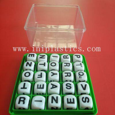 we Sell 25 Dice Boggle Games The English Letter Dice Size is 18 mm 25 Dice in a Tray Randomly the Material is Plastic photo-2