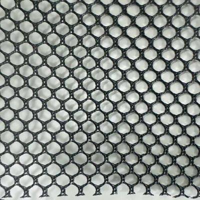 100% полиэстер, черная сетчатая ткань весом 60 г/м² для школьных рюкзаков