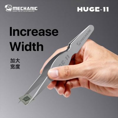 MECHANIC HUGE-11 High-Hardness Anti-Slip Tweezers for IC and Jumper Wire photo-3