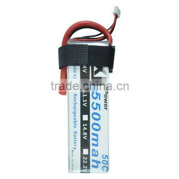 XXL rechargeable battery 5500mAh 11.1V 50C RC helicopter lipo battery