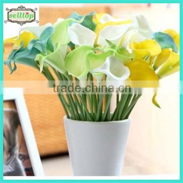 Hot sell 35cm mini pu real touch plastic calla lily flower