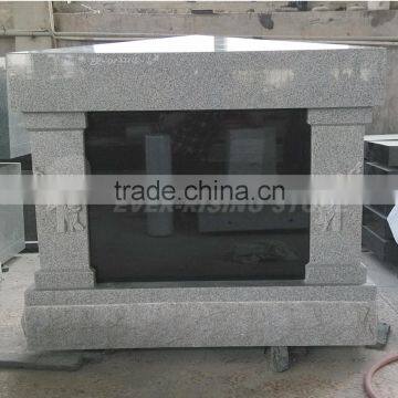 new design granite Columbarium niche with cross Carving