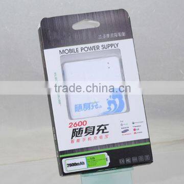 Promotion gift 5v universal power bank charger with CE&ROHS, with build in cable OEM is available