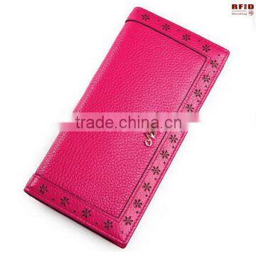 RFID Blocking Vintage Style Long Women Wallet/ Ladies hand Purse