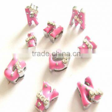 DIY 8 mm Rhinestone Slide Letters for 8MM strap .color changeable