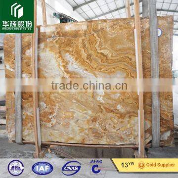 Golden yellow onyx marble tiles