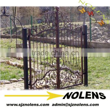 Hot sales decorative gates and fence design made by wrought iron/Custom Made Beautiful Wrought Iron Gates Models for Outdoor