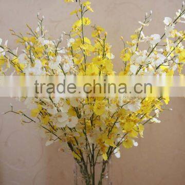 Blasting Models Available!High-grade Yellow Dancing Orchid Gao Zhi Silk Flowers Wholesale Simulation Flower Household Ground Ado photo-6