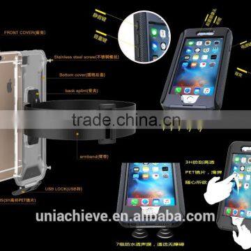 Waterproof Case for IPhone 6/6 Plus Sports Waterproof Armband Phone Case With Full Body Covered Sky Blue photo-2