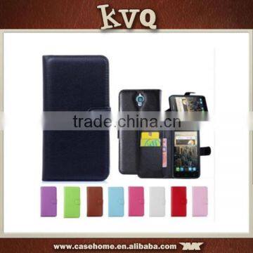 Full Grain Wallet Leather Phone Case Cover for Alcatel One Touch Idol 2S OT6050Y