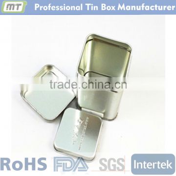 square metal tins can for tea