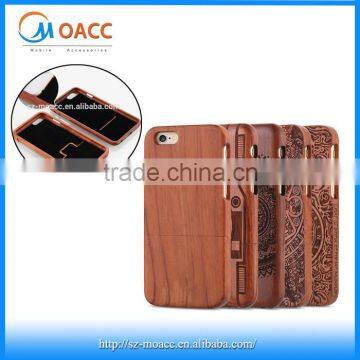 Hot selling Handmade real wooden mobile case for iphone 6