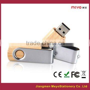 2015 Rotated Metal Wooden USB Flash Drive photo-2