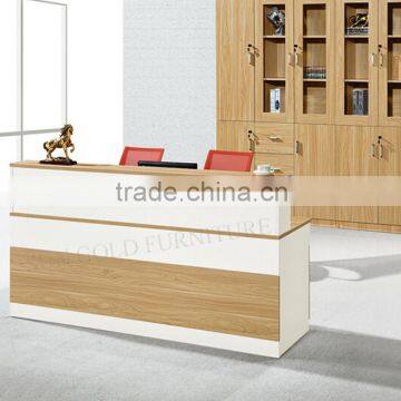 Wood modern design reception counter/salon reception desk (SZ-RTB009)
