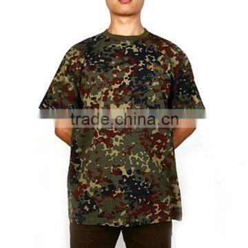 China cheap round collar wholesale short sleeve custom army t shirt