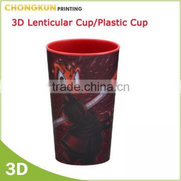 Disney FAMA factory 3D Printing Safe 3D Lenticular PP plastic cup