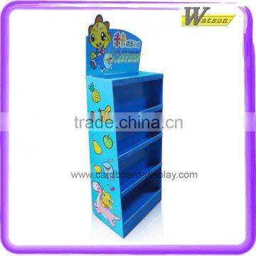 hot sale good quality K3 +350g cardboard display stand for snacks