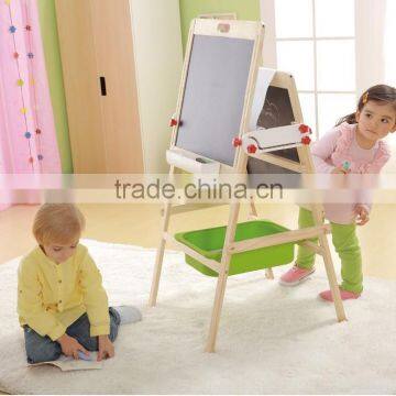 Fashion Kids Wooden Toy Tergum Chalkboard and Whiteboard Blackboard Folding Kids Erasable Magic Magnetic Drawing Board photo-4
