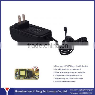 External Power Adapter with 24w 12v2a US plug