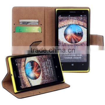 Real Leather Case Flip Cover Card with Slot Wallet for NOKIA Lumia 1020