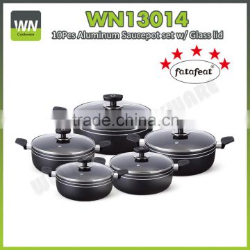 Eco-friendly healthy casseroles set low price and new design casserole with glass lid