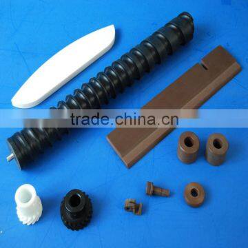 factory price cnc machined parts black plastic Nylon6.6 conveyer screw rod