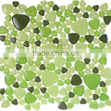 Glass Infinity Pebble Mosaic tile(AS3)