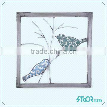 2015 Colorful & Metal Wall Decor with Square Frame