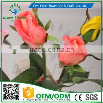 Greenflower 2016 Wholesale Handscrafts Real Touch Latex PU China Artificial Flowers Mini Rose for Wedding Decoration Occation photo-5