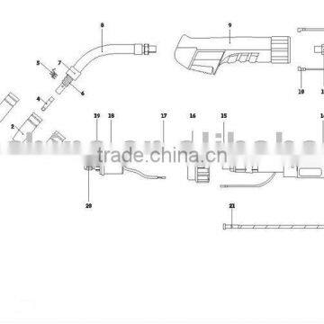 Mig welding torch Binzel CB15K