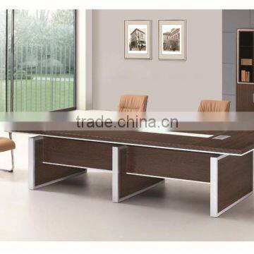 Commercial wooden meeting room high top meeting table
