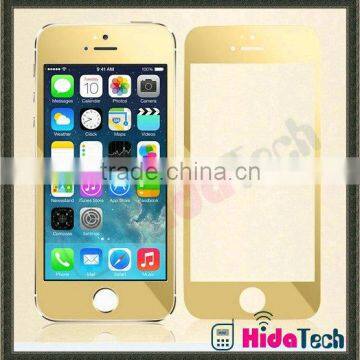 Full body color tempered glass screen protector for iPhone 5s