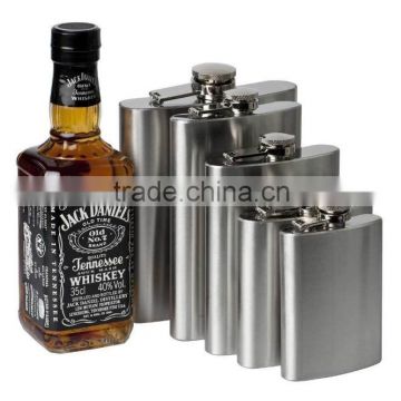 6 oz Hip flask for Liquor Whiskey Alcohol with Funnel/ Stainless steel hip flask gift set