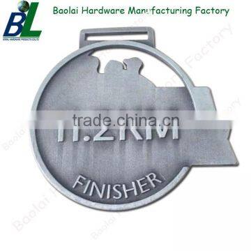 Cheapest cut-out antique 11.2KM finisher medal for commemorate