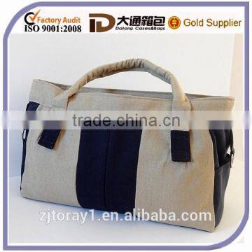 Travelling Big Tan Canvas Handbag for Travel