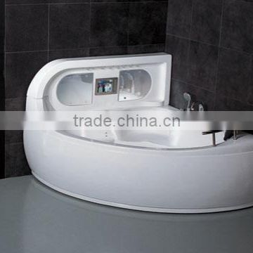 Acrylic massage Luxury bathtub with massage jets and uderwater LED light