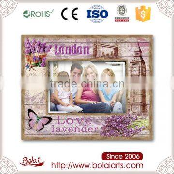 London feeling love lavender funny photo frame for family