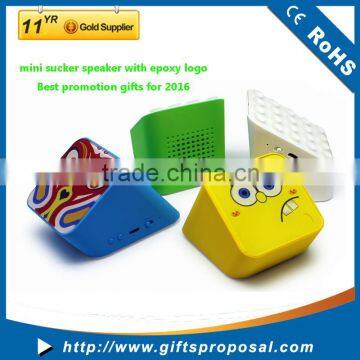 Mini portable Bluetooth speaker with customize colorful printing for annual gift