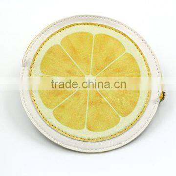 Top Quality Fruit PU Cion Purse Bag Coin Pouch With Zipper photo-2